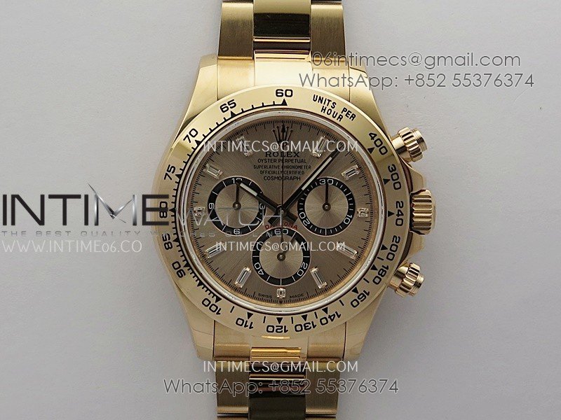 Daytona 126505 Gain Weight RG QF 1:1 Best Edition RG/Black Dial T Crystal Markers On RG Bracelet SH4131 V6