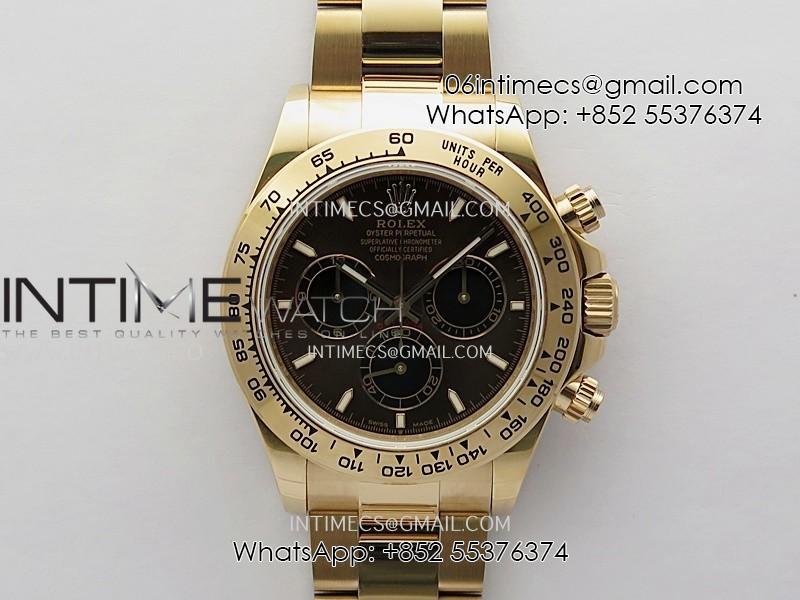 Daytona 126505 Gain Weight V6 QF 1:1 Best Edition Brown Dial Stick Markers On RG Bracelet SH4131