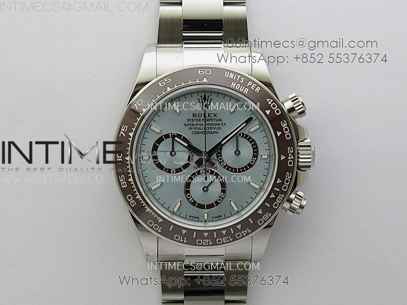 Daytona 126506 904L SS VSF 1:1 Best Edition Ice Blue Dial Stick Markers on 904L SS Bracelet Super Clone Asian 4131