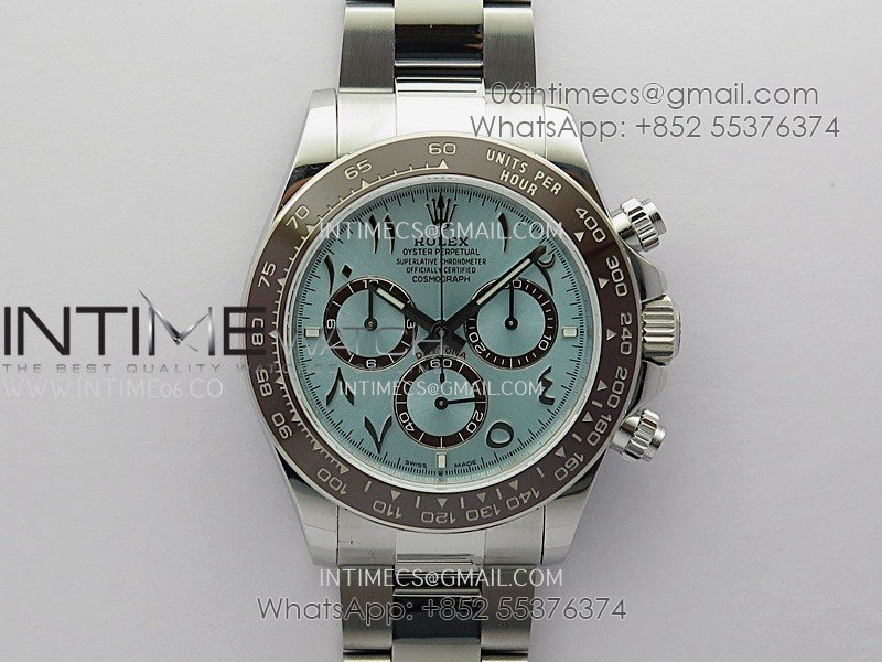 Daytona 126506 Arabic Gain Weight QF 1:1 Best Edition Ice Blue Dial on SS Bracelet SH4131 V6