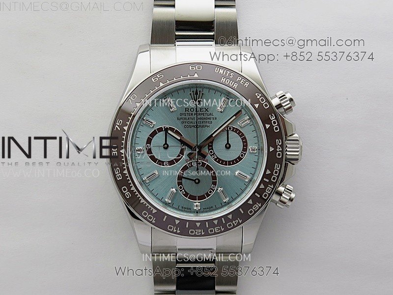 Daytona 126506 Gain Weight QF 1:1 Best Edition Ice Blue Dial T Diamond Markers on Bracelet SH4131 V6