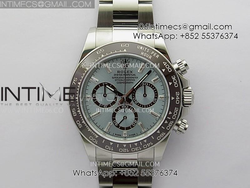 Daytona 126506 Gain Weight VSF 1:1 Best Edition Ice Blue Dial T Diamond Marker on Bracelet DD4131