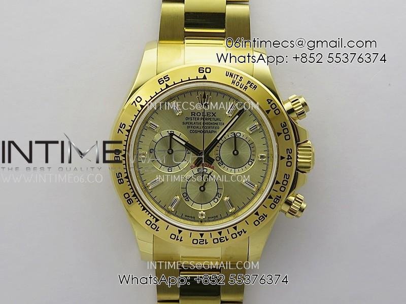 Daytona 126508 Gain Weight YG QF 1:1 Best Edition YG Dial T Crystal Markers On YG Bracelet SH4131 V6