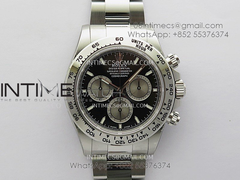 Daytona 126509 Gain Weight V3 VSF 1:1 Best Edition Black Dial Silver Subdial On Oyster Bracelet DD4131