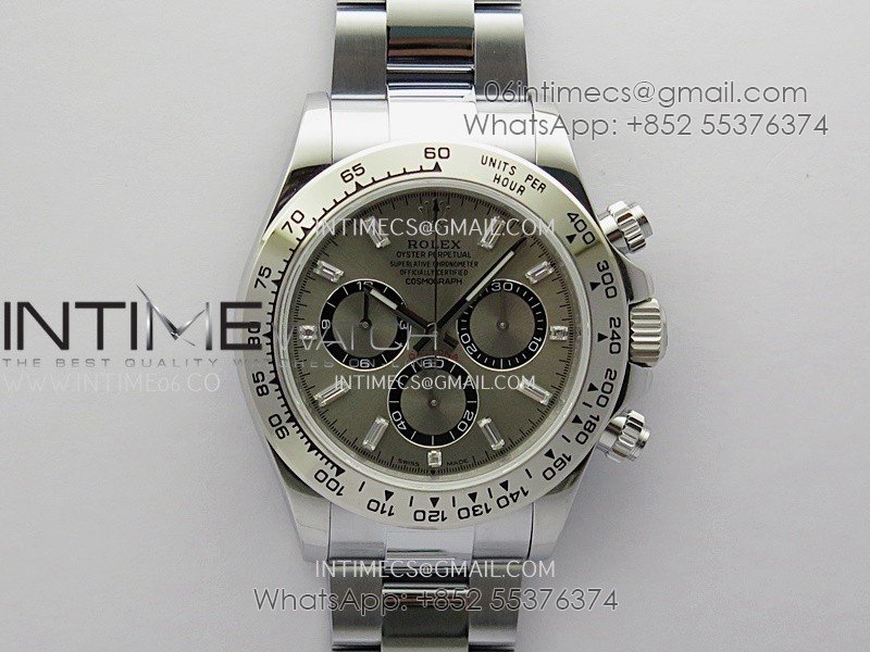 Daytona 126509 QF Gain Weight 1:1 Best Edition Silver/Black Dial T Crystal Marker on SS Bracelet SH4131 V6