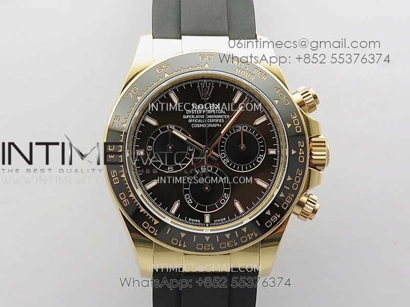 Daytona 126515 Gain Weight APSF 1:1 Best Edition Brown Dial Stick Markers on Oysterflex Strap SH4131