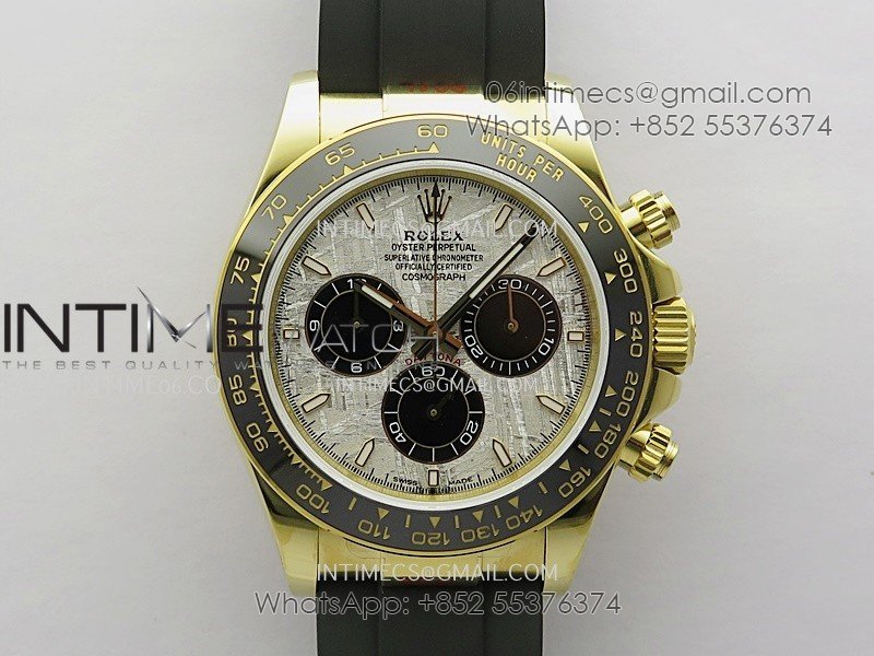 Daytona 126518 Gain Weight SWF 1:1 Best Edition Meteorite Dial Stick Markers on Oysterflex Strap SH4131