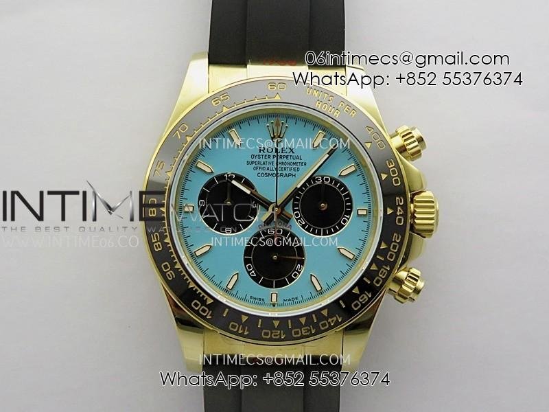 daytona-126518-gain-weight-swf-11-best-edition-tiffany-turquoise-blue-dial-sticks-markers-on-oysterflex-strap-sh4131.jpg Daytona 126518 Gain Weight SWF 1:1 Best Edition Tiffany Turquoise Blue Dial Sticks Markers on Oysterflex Strap SH4131 - Image 1