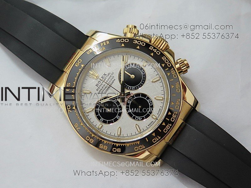 Daytona 126518 Gain Weight V11 QF 1:1 Best Edition Real Meteorite Dial Stick Markers On Oysterflex Strap SH4131