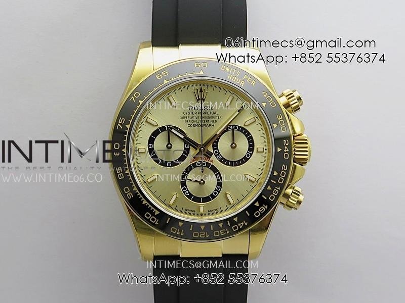 daytona-126518-ufo-gain-weight-11-yg-best-edition-gold-dial-on-oysterflex-rubber-strap-uf4131-free-sprung.jpg Daytona 126518 UFO Gain Weight 1:1 YG Best Edition Gold Dial On Oysterflex Rubber Strap UF4131 (Free Sprung) - Image 1