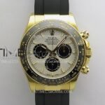 Daytona 126518 UFO Gain Weight 1:1 YG Best Edition Meteorite Dial On Oysterflex Rubber Strap UF4131 (Free Sprung)