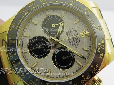 Daytona 126518 UFO Gain Weight 1:1 YG Best Edition Meteorite Dial On Oysterflex Rubber Strap UF4131 (Free Sprung) - Image 4