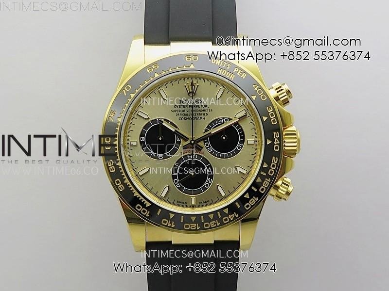 daytona-126518-yg-vsf-11-best-edition-yg-dial-on-oysterflex-strap-dd4131.jpg Daytona 126518 YG VSF 1:1 Best Edition YG Dial on Oysterflex Strap DD4131 - Image 1