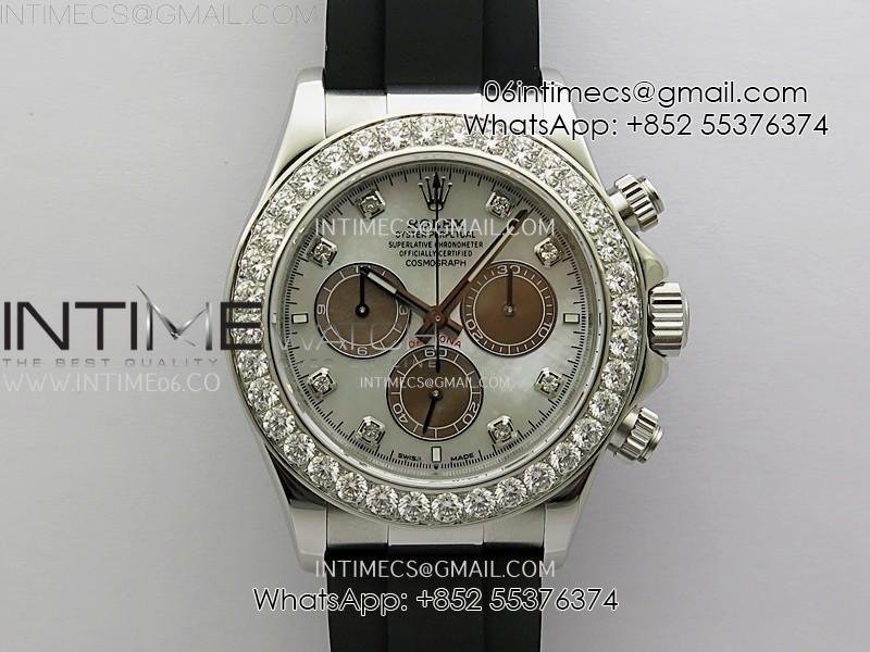 daytona-126519-904l-ss-esf-1-1-best-edition-white-mop-dial-diamonds-markers-on-rubber-strap-a4131-mod.jpg Daytona 126519 904L SS ESF 1:1 Best Edition White MOP Dial Diamonds Markers on Rubber Strap A4131 Mod - Image 1