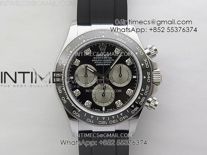 daytona-126519-qf-gain-weight-11-best-edition-black-dial-silver-subdial-diamonds-markers-on-oysterflex-strap-sh4131-v11.jpg Daytona 126519 QF Gain Weight 1:1 Best Edition Black Dial Silver Subdial Diamonds Markers on Oysterflex Strap SH4131 V11 - Image 1