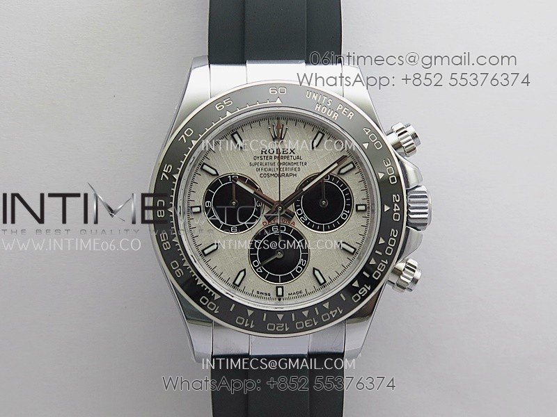 Daytona 126519 UFO Gain Weight 1:1 Best Edition Meteorite Dial On Oysterflex Rubber Strap UF4131 (Free Sprung)