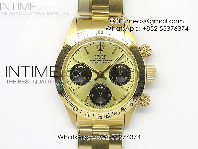 daytona-6265-yg-yg-metallic-gold-dial-on-bracelet-venus-75.jpg Daytona 6265 YG/YG JKF Best Edition Gold Dial on Bracelet Venus 75 - Image 1