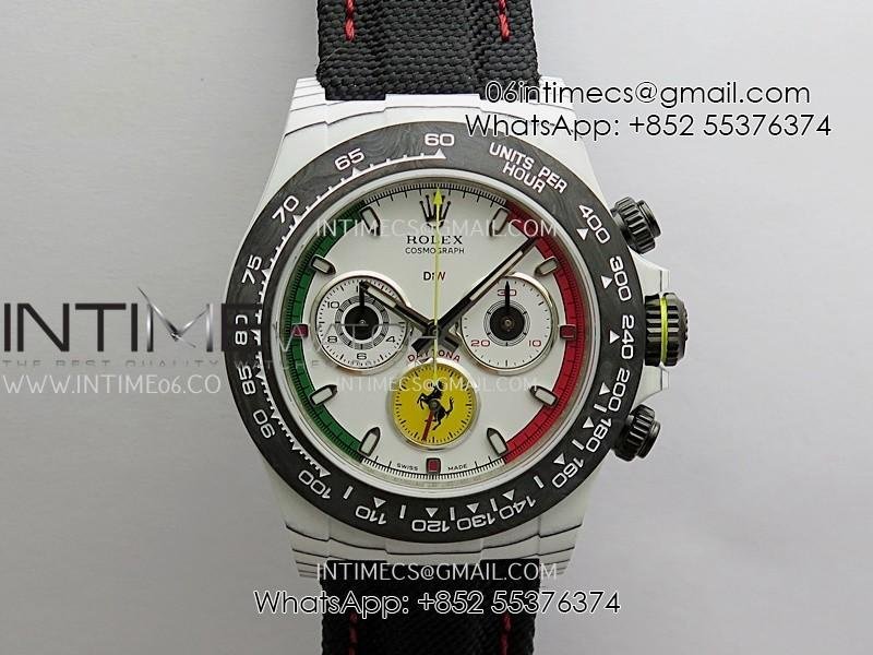 daytona-diw-ferrari-white-carbon-sonic-11-best-edition-white-dial-on-black-nylon-strap-sa4130.jpg Daytona DIW Ferrari White Carbon SONIC 1:1 Best Edition White Dial On Black Nylon Strap SA4130 - Image 1