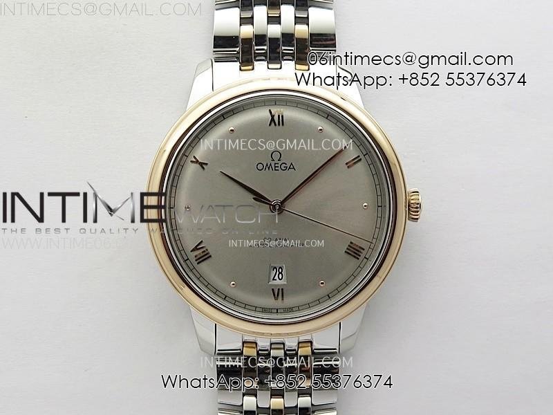 de-ville-40mm-ss-rg-gtf-1-1-best-edition-silver-gray-dial-rg-markers-on-ss-rg-bracelet-a8000free-leather-straps.jpg De Ville 40mm SS/RG GTF 1:1 Best Edition Silver Gray Dial RG Markers on SS/RG Bracelet A8000(Free Leather Straps) - Image 1