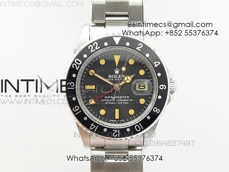 gmt-master-16750-ss-bp-best-black-bezel-vintage-markers-a2836.jpg GMT-Master 16750 SS BP Best Black Bezel Vintage Markers A2836 - Image 1