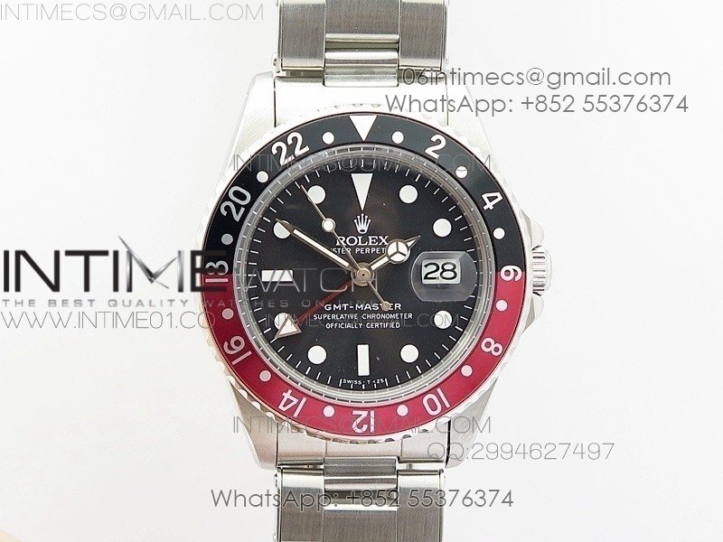 GMT-Master 16750 SS BP Best Black/Red Bezel White Markers A2836