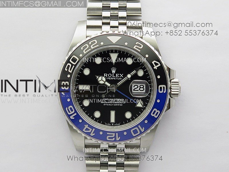 GMT-Master II 126710 BLNR 904L SS V3 VSF 1:1 Best Edition Black Dial On Jubilee Bracelet DD3285 CHS