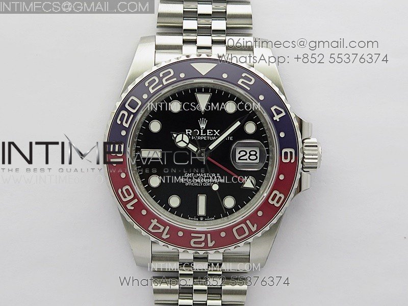 GMT-Master II 126710 BLRO V3 904L SS VSF 1:1 Best Edition Black Dial On Jubilee Bracelet DD3285 CHS