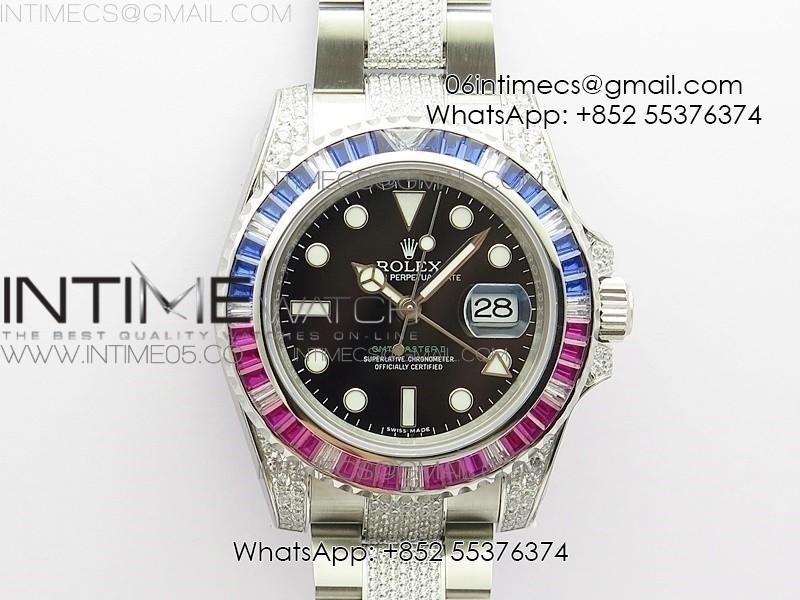 gmt-master-ii-126710-red-blue-t-crystal-vrf-best-edition-black-dial-on-ss-paved-crystal-bracelet-3186-chs.jpg GMT Master II 126710 Red/Blue T Crystal VRF Best Edition Black Dial On SS/Paved Crystal Bracelet 3186 CHS - Image 1