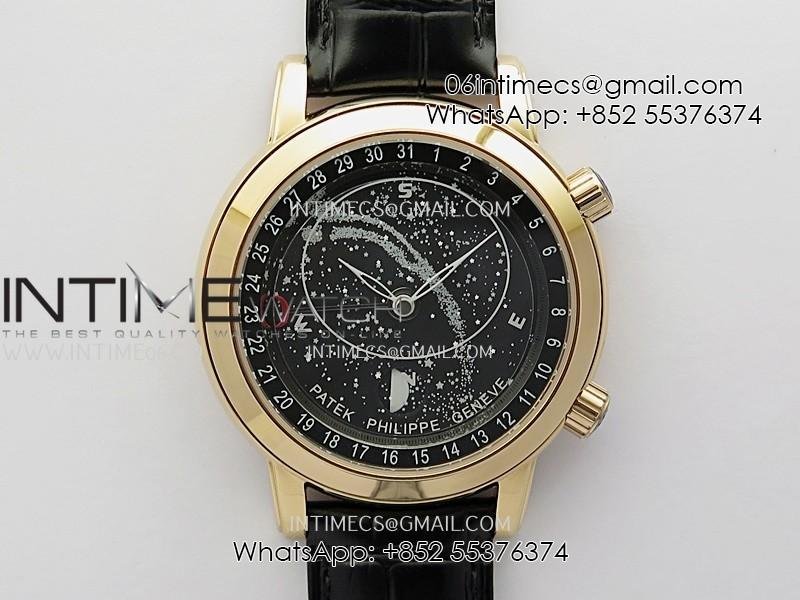 grand-complications-6102g-moon-rg-yf-black-dial-on-black-leather-strap-a240.jpg Grand Complications 6102G Moon RG YF Black Dial on Black Leather Strap A240 - Image 1