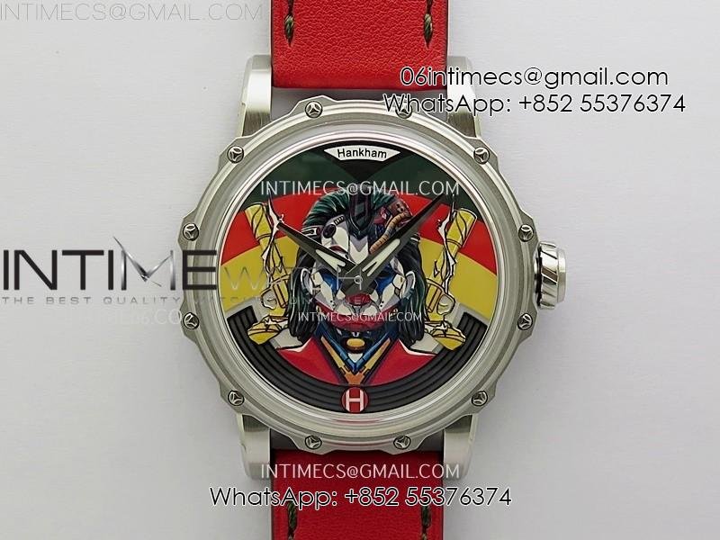 hankham-joker-ss-on-red-leather-strap-miyota-8215.jpg Hankham Joker SS on Red Leather Strap MIYOTA 8215 - Image 1