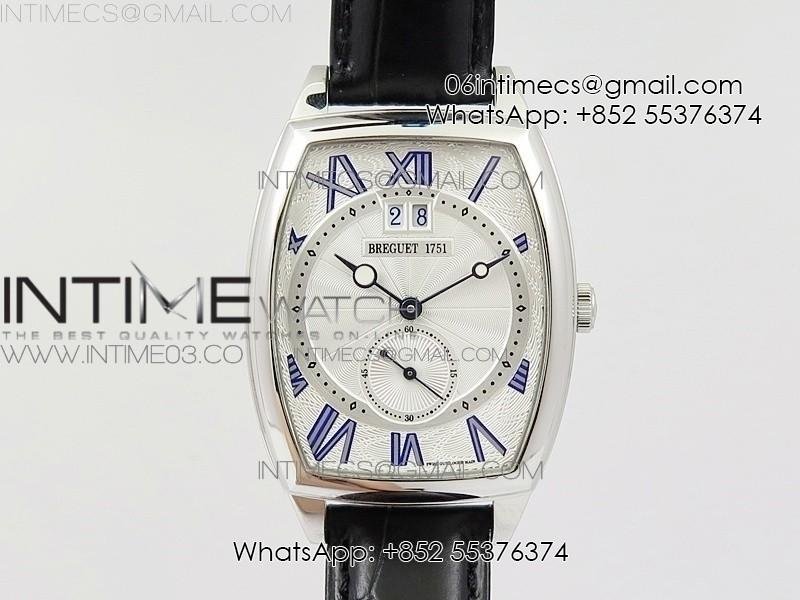 heritage-12-big-date-ss-hgf-white-dial-blue-roman-markers-on-black-leather-strap-a23j.jpg Heritage @12 big date SS HGF White Dial Blue Roman Markers on Black Leather Strap A23J - Image 1