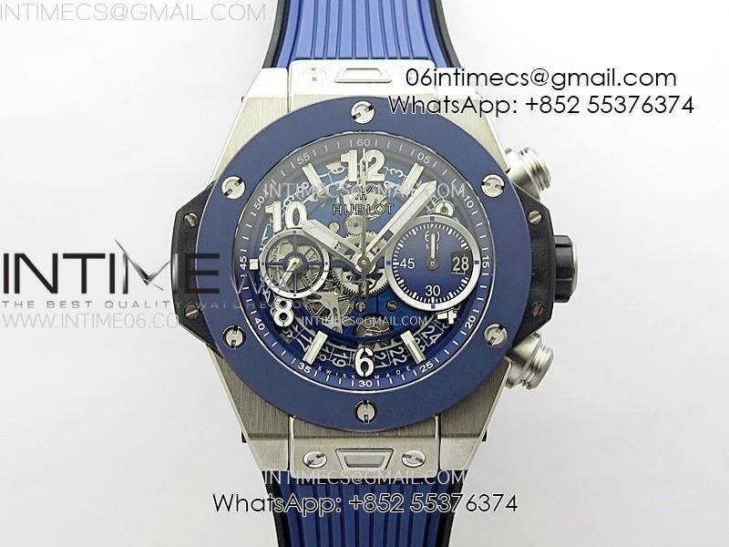 hublot-big-bang-unico-42mm-titanium-ceramic-bezel-bbf-1-1-best-edition-blue-skeleton-dial-on-blue-rubber-strap-a1280.jpg Hublot Big Bang Unico 42mm Titanium/Ceramic Bezel BBF 1:1 Best Edition Blue Skeleton Dial on Blue Rubber Strap A1280 - Image 1