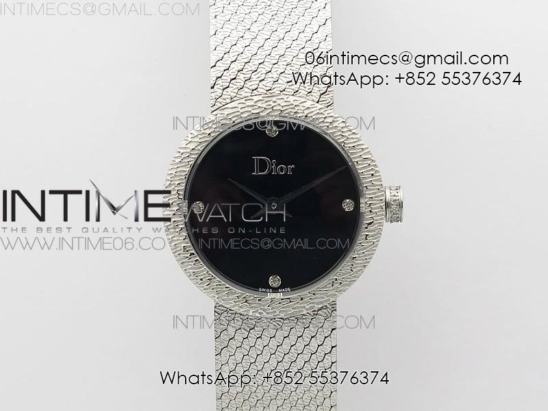 la-d-de-dior-satine-ss-case-8848f-1-1-best-edition-black-dial-on-ss-bracelet-swiss-quartz.jpg La D de dior Satine SS Case 8848F 1:1 Best Edition Black Dial on SS bracelet Swiss Quartz - Image 1