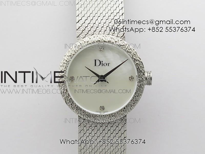 la-d-de-dior-satine-ss-case-8848f-1-1-best-edition-mop-white-dial-on-ss-bracelet-swiss-quartz.jpg La D de dior Satine SS Case 8848F 1:1 Best Edition MOP White Dial on SS bracelet Swiss Quartz - Image 1