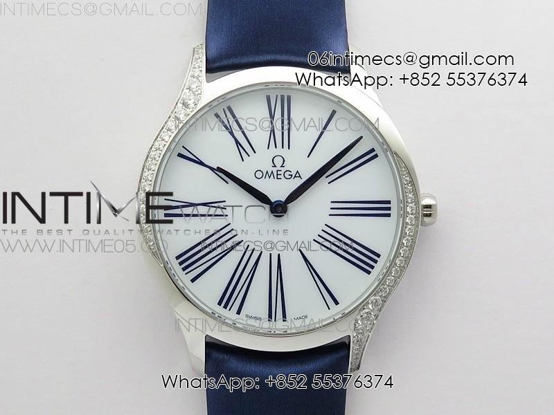 ladies-de-ville-tresor-diamond-blue-fabric-watch-oxf-1-1-best-edition-swiss-quartz.jpg Ladies' De Ville Trésor Diamond Blue Fabric Watch OXF 1:1 Best Edition Swiss Quartz - Image 1