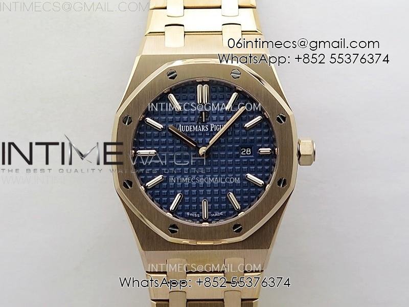 lady-royal-oak-33mm-67651-rg-zf-1-1-best-edition-blue-textured-dial-on-rg-bracelet-ronda-quartz.jpg Lady Royal Oak 33mm 67651 RG ZF 1:1 Best Edition Blue Textured Dial on RG Bracelet RONDA Quartz - Image 1