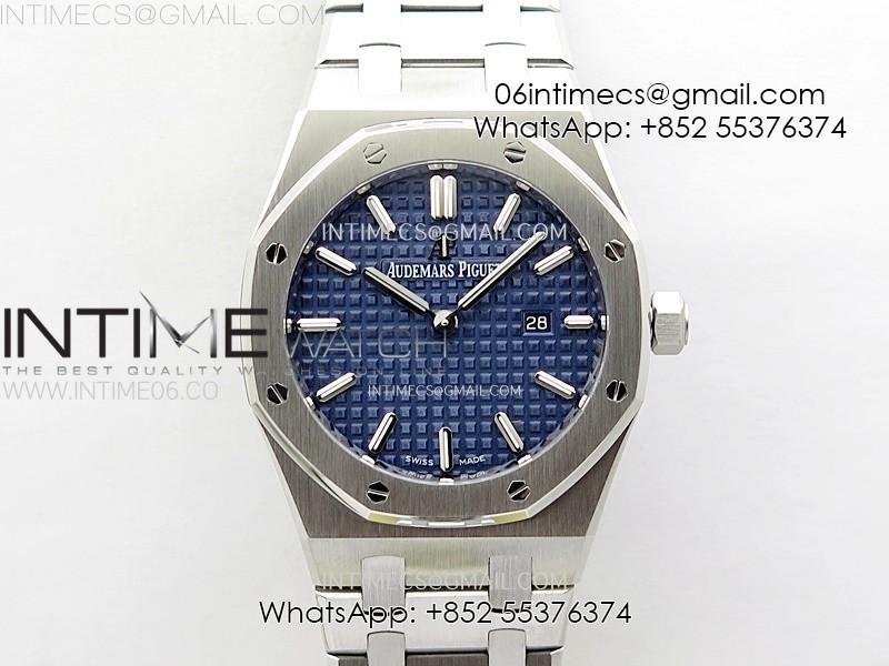 lady-royal-oak-33mm-67651-ss-zf-1-1-best-edition-blue-textured-dial-on-ss-bracelet-ronda-quartz.jpg Lady Royal Oak 33mm 67651 SS ZF 1:1 Best Edition Blue Textured Dial on SS Bracelet RONDA Quartz - Image 1