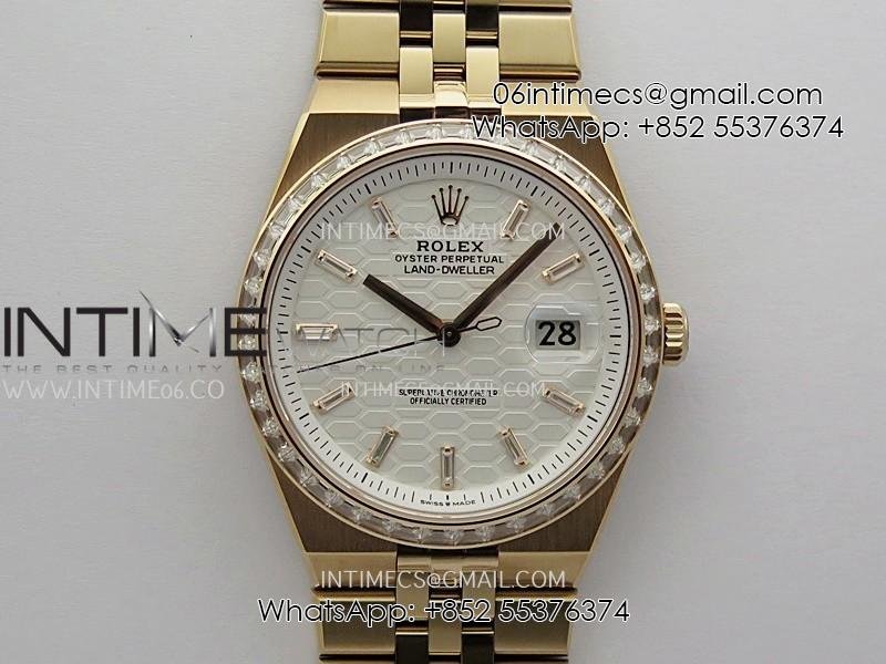 land-dweller-127385-diamond-bezel-rg-esf-white-dial-t-diamond-marker-on-rg-bracelet-a7135.jpg Land Dweller 127385 Diamond Bezel RG ESF White Dial T Diamond Marker On RG Bracelet A7135 - Image 1