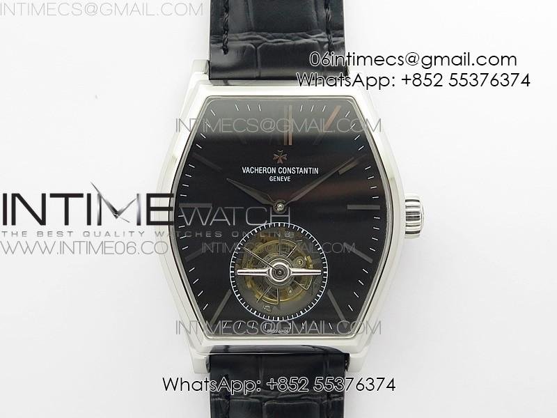 Malte Tourbillon SS VCR Best Edition Black Dial on Black Croco Leather Strap
