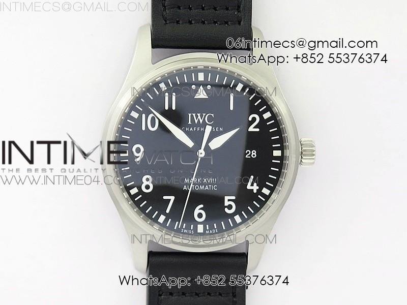 mark-xviii-iw327001-ss-mf-1-1-best-edition-black-dial-on-black-leather-strap-a35111-free-nylon-strap.jpg Mark XVIII IW327001 SS M+F 1:1 Best Edition Black Dial on Black Leather Strap A2892 (Free Nylon Strap) - Image 1
