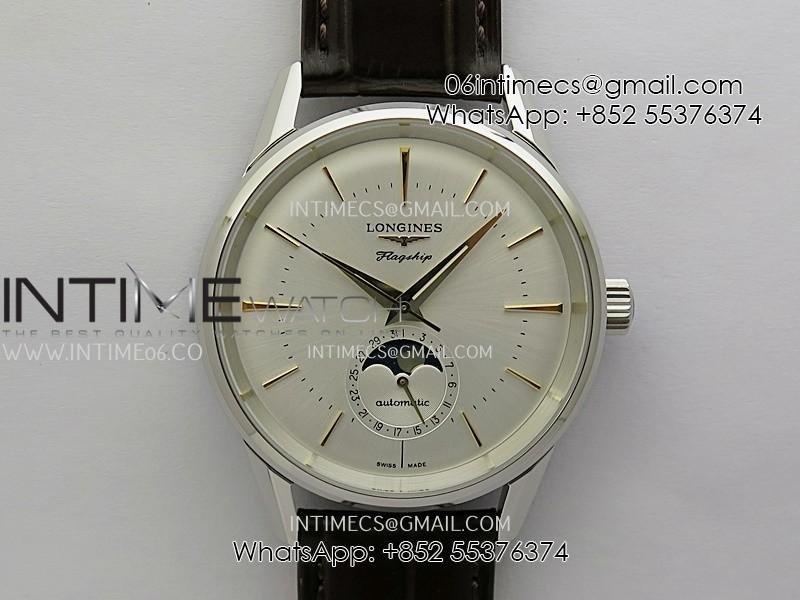 master-moonphase-ss-apsf-11-best-edition-silver-dial-on-brown-leather-strap-al899.jpg Master Moonphase SS APSF 1:1 Best Edition Silver Dial On Brown Leather Strap AL899 - Image 1