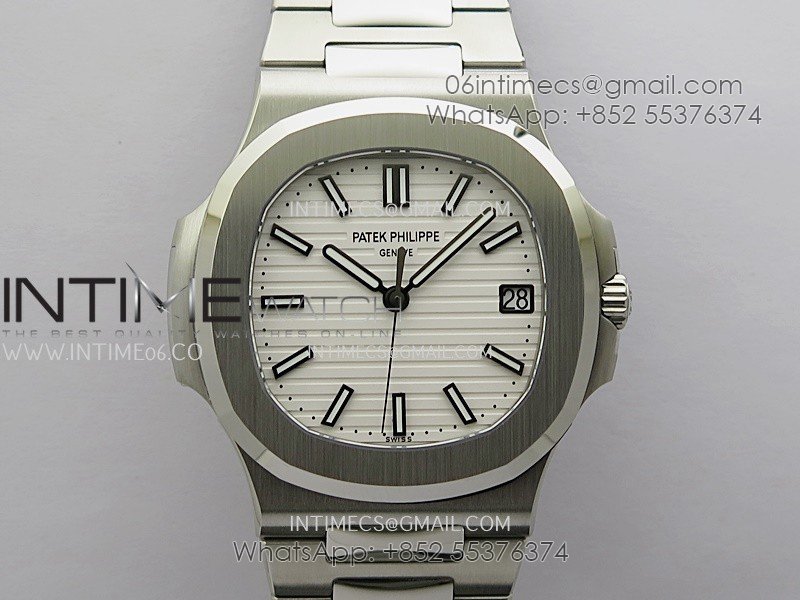 Nautilus 5711/1A SS DDF 1:1 Best Edition White Textured Dial On SS Bracelet Super Clone 330