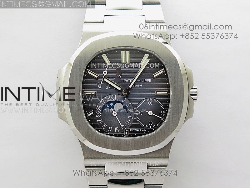 Nautilus 5712-1A 001 SS PPF 1:1 Latest and Best Edition Blue Dial on SS Bracelet PPF240 V3(Free tool)