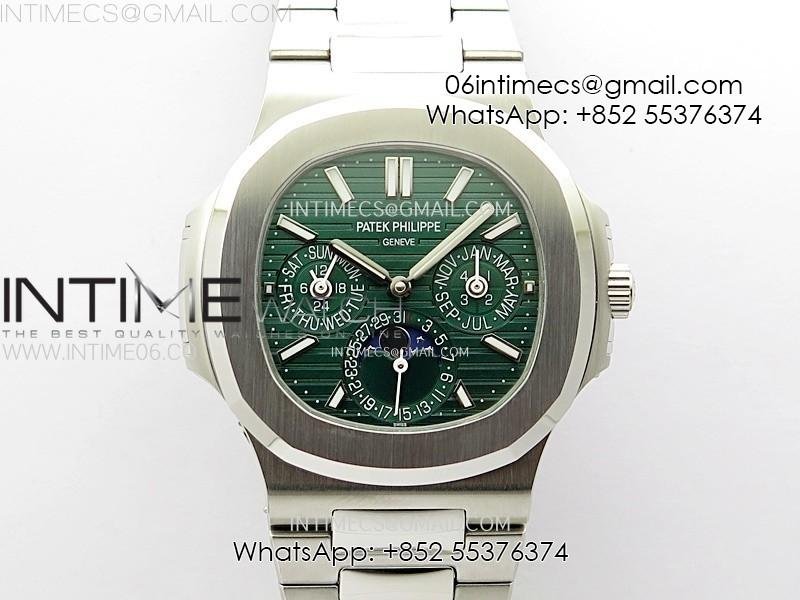 nautilus-5740-ss-twf-best-edition-green-dial-on-ss-bracelet-a240.jpg Nautilus 5740 SS TWF Best Edition Green Dial on SS Bracelet A240 - Image 1