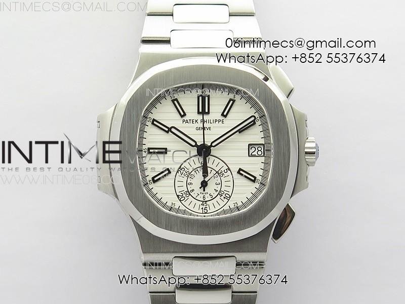 nautilus-5980-ss-ppf-best-edition-white-dial-on-ss-bracelet-a28-520.jpg Nautilus 5980 SS PPF Best Edition White Dial on SS Bracelet A28-520 - Image 1