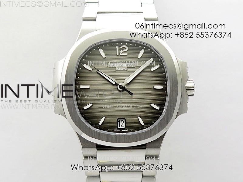 nautilus-7118-new-version-ladies-diamonds-bezel-ppf-1-1-best-edition-white-dial-on-ss-bracelet-a324-super-clone-66.jpg Nautilus 7118 New Version Ladies PPF 1:1 Best Edition Gray Dial on SS Bracelet A324 Super Clone - Image 1