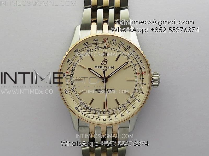 navitimer-1-automatic-41mm-ss-rg-blsf-1-1-best-edition-white-dial-on-ss-rg-bracelet-a2824.jpg Navitimer 1 Automatic 41mm SS/RG BLSF 1:1 Best Edition White Dial on SS/RG Bracelet A2824 - Image 1