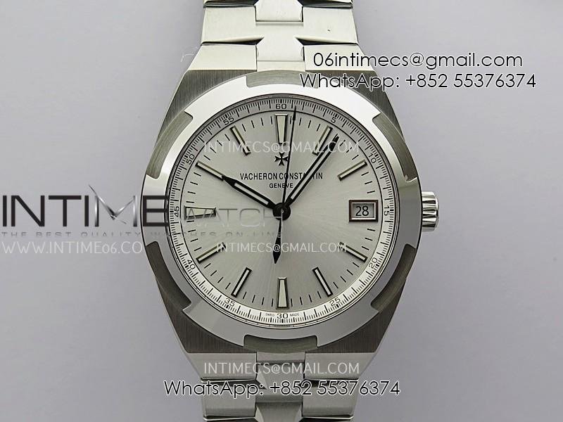 Overseas 4500V SS ZF 1:1 Best Edition Silver Dial On SS Bracelet Asian Super Clone 5100 V2