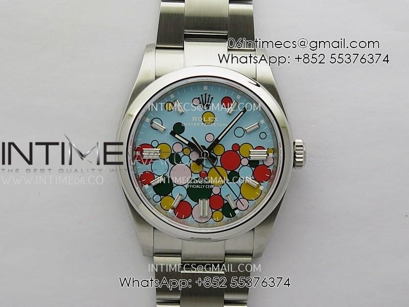 oyster-perpetual-36mm-126000-904l-vsf-11-best-edition-turquoise-blue-celebration-motif-dial-on-ss-bracelet-vs3230.jpg Oyster Perpetual 36mm 126000 904L VSF 1:1 Best Edition Turquoise Blue Celebration Motif Dial On SS Bracelet VS3230 - Image 1