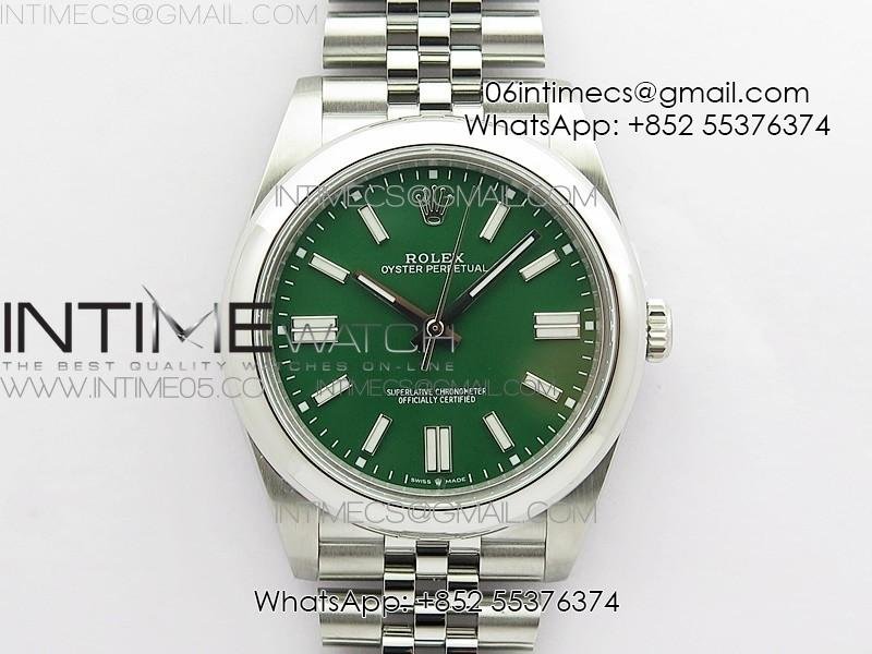 oyster-perpetual-41mm-124300-bp-best-edition-green-dial-on-ss-jubilee-bracelet.jpg Oyster Perpetual 41mm 124300 BP Best Edition Green Dial on SS Jubilee Bracelet - Image 1